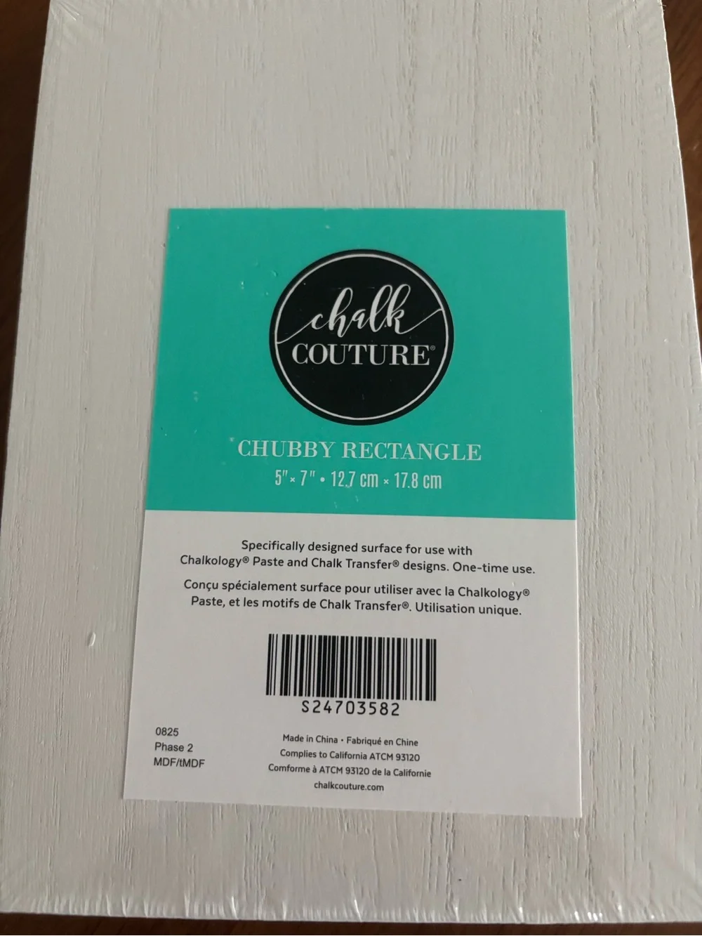 Chalk Couture Sign & Teal Thingie Sealed Never Used- White NEW Sealed Final Sale